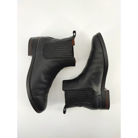 Thursday Boot Company Woman's Dreamer Chelsea Black Leather Boot Size 9 US - Picture 5 of 8